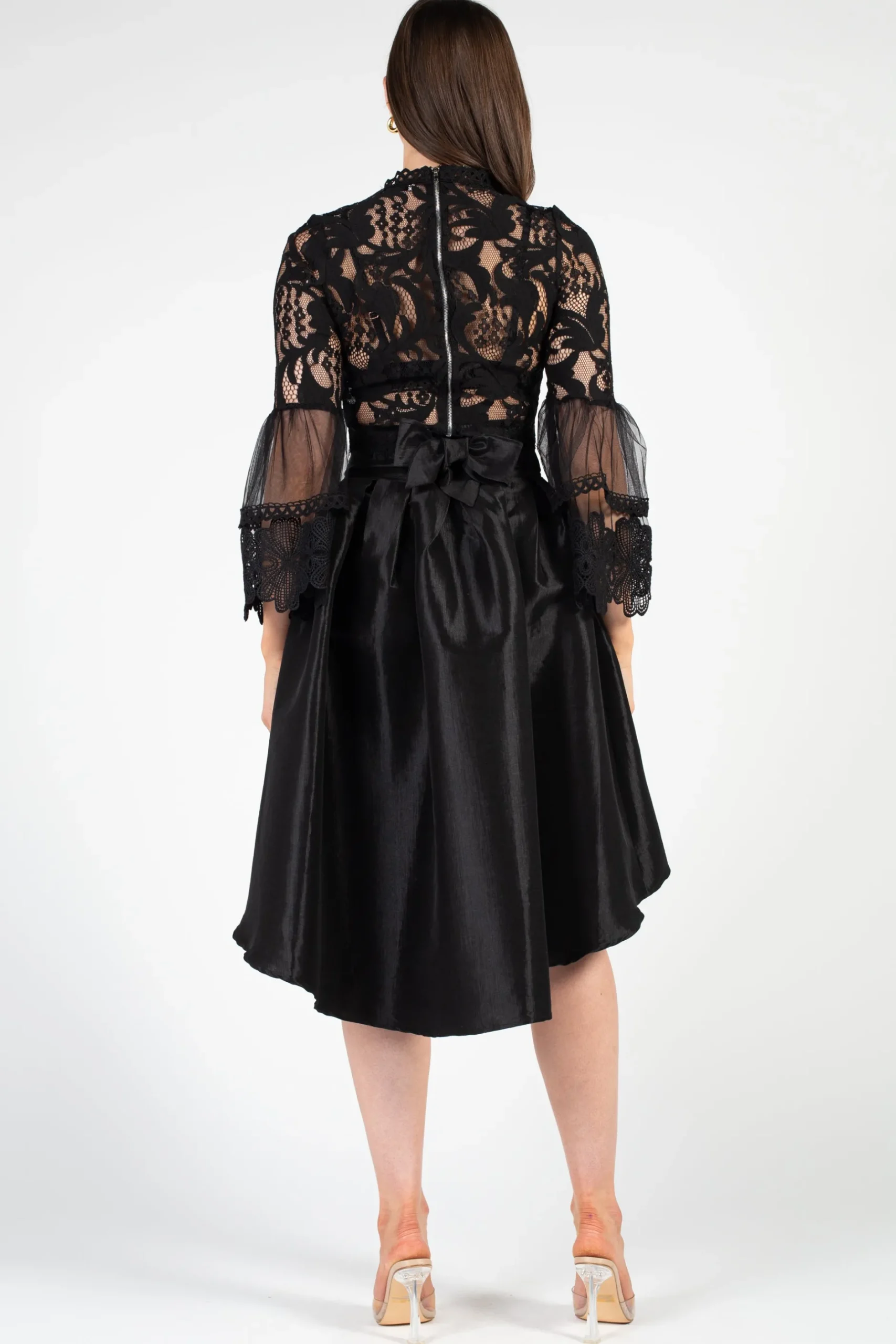 Chelsea Addison Lace Bell Sleeve Blouse Hot