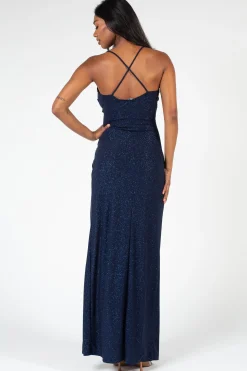 Lovely Day Alena High Slit Glitter Maxi Dress Sale