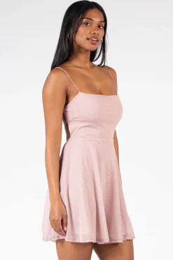 Chelsea Alice Shimmer Strap-Back Mini Dress Online