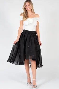 Storia Amelia Rosette Applique Blouse White Clearance