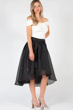 Storia Amelia Rosette Applique Blouse White Clearance