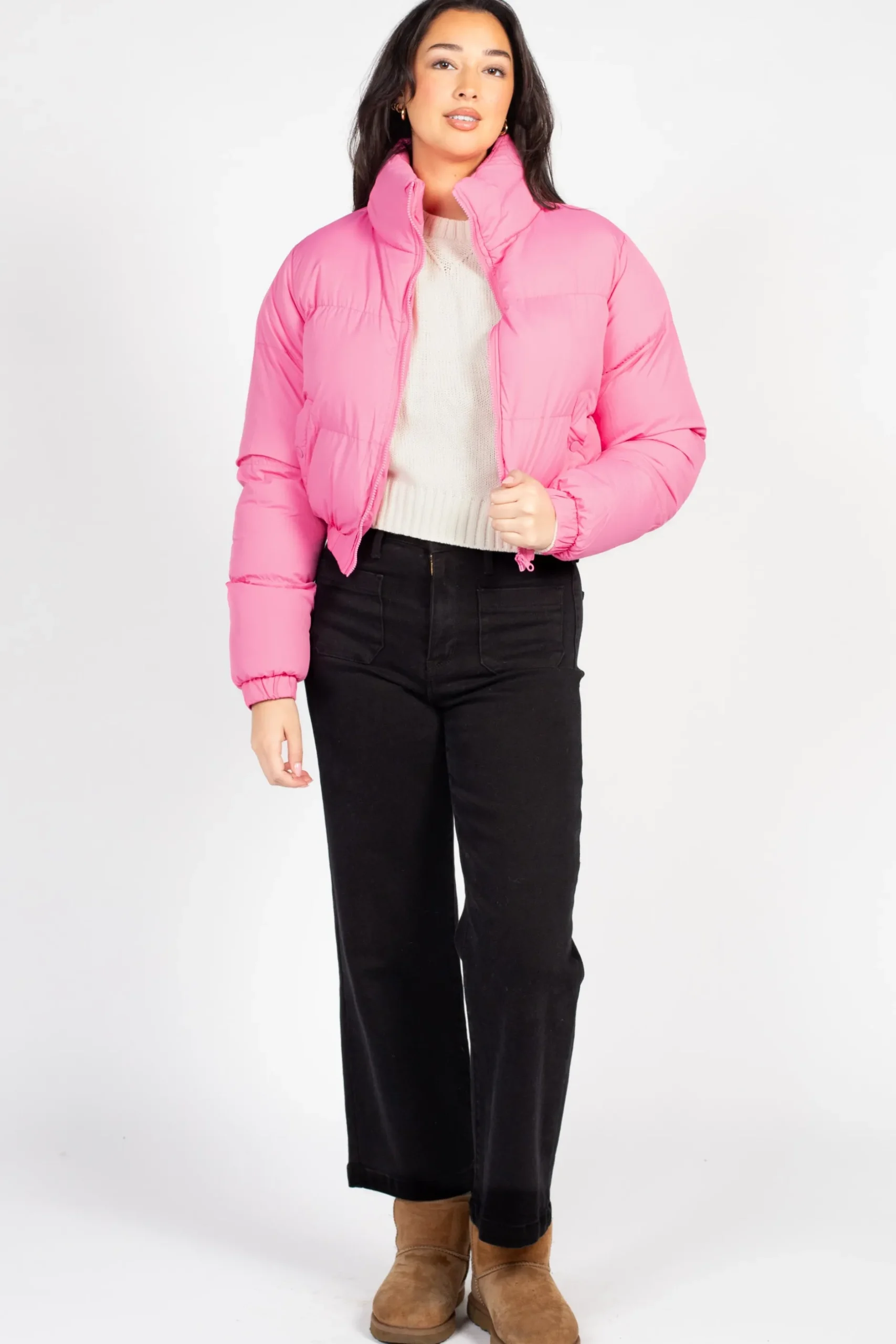 Anwnd Annelise Padded Cropped Puffer Jacket Online