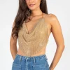 Better Be Arabella Rhinestone Crop Top Online