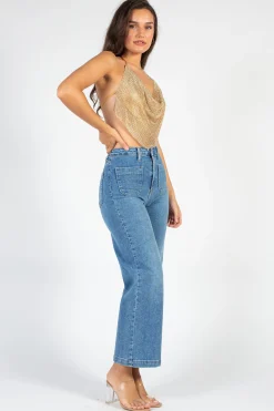 Better Be Arabella Rhinestone Crop Top Online