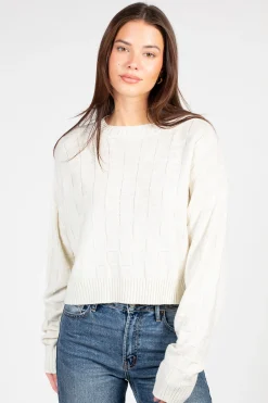 Double Zero Astrid Checkered Knit Sweater Discount