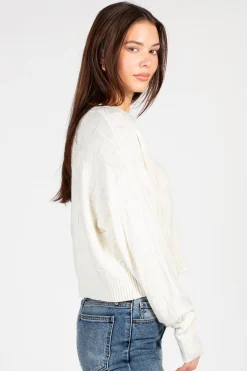 Double Zero Astrid Checkered Knit Sweater Discount