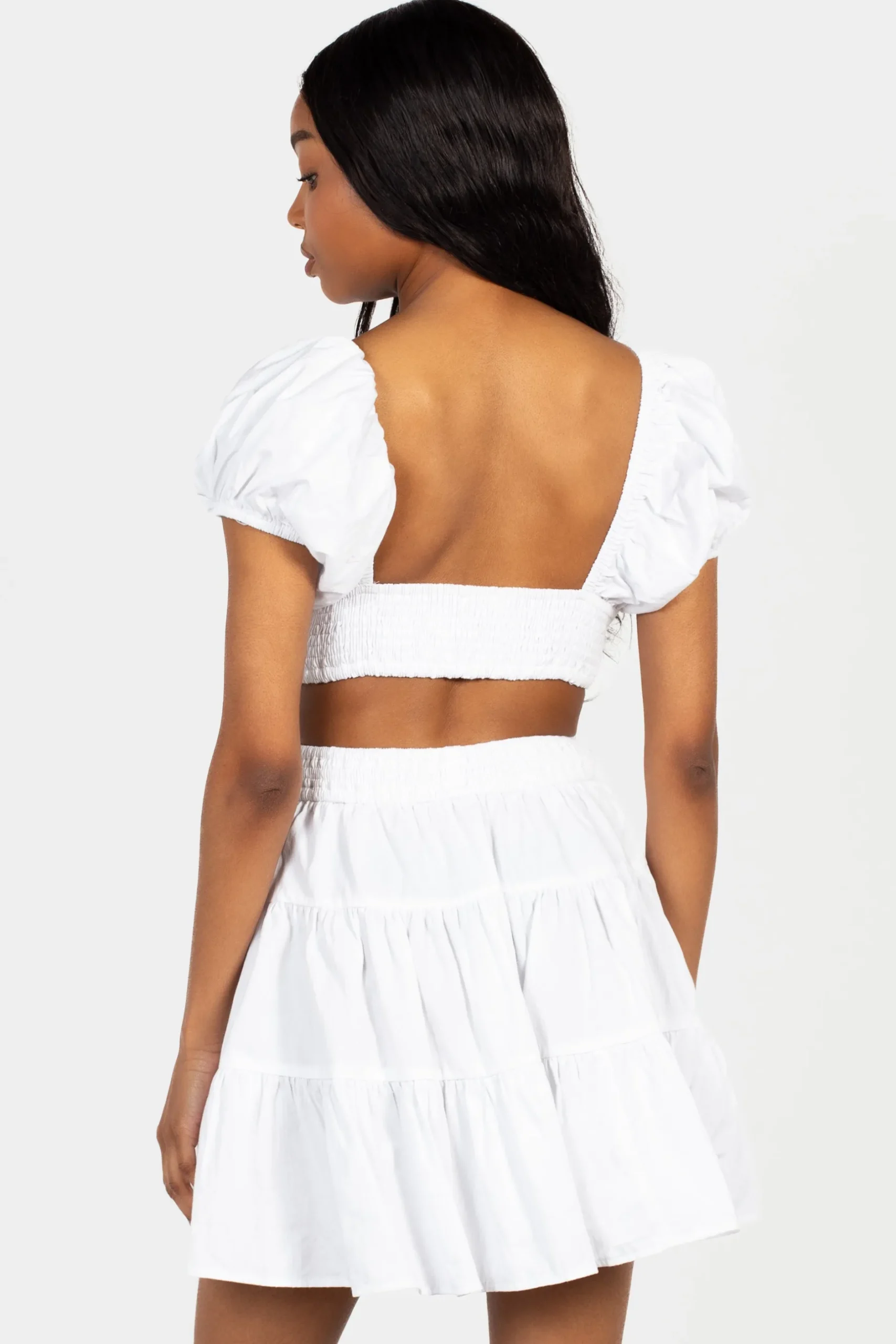 Chelsea Avelyn Cut Out Babydoll Mini Dress Outlet