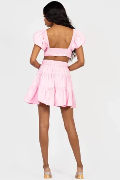 Chelsea Avelyn Cut Out Babydoll Mini Dress Outlet
