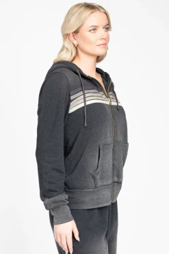 Aviator Nation 5 Stripe Hoodie Outlet