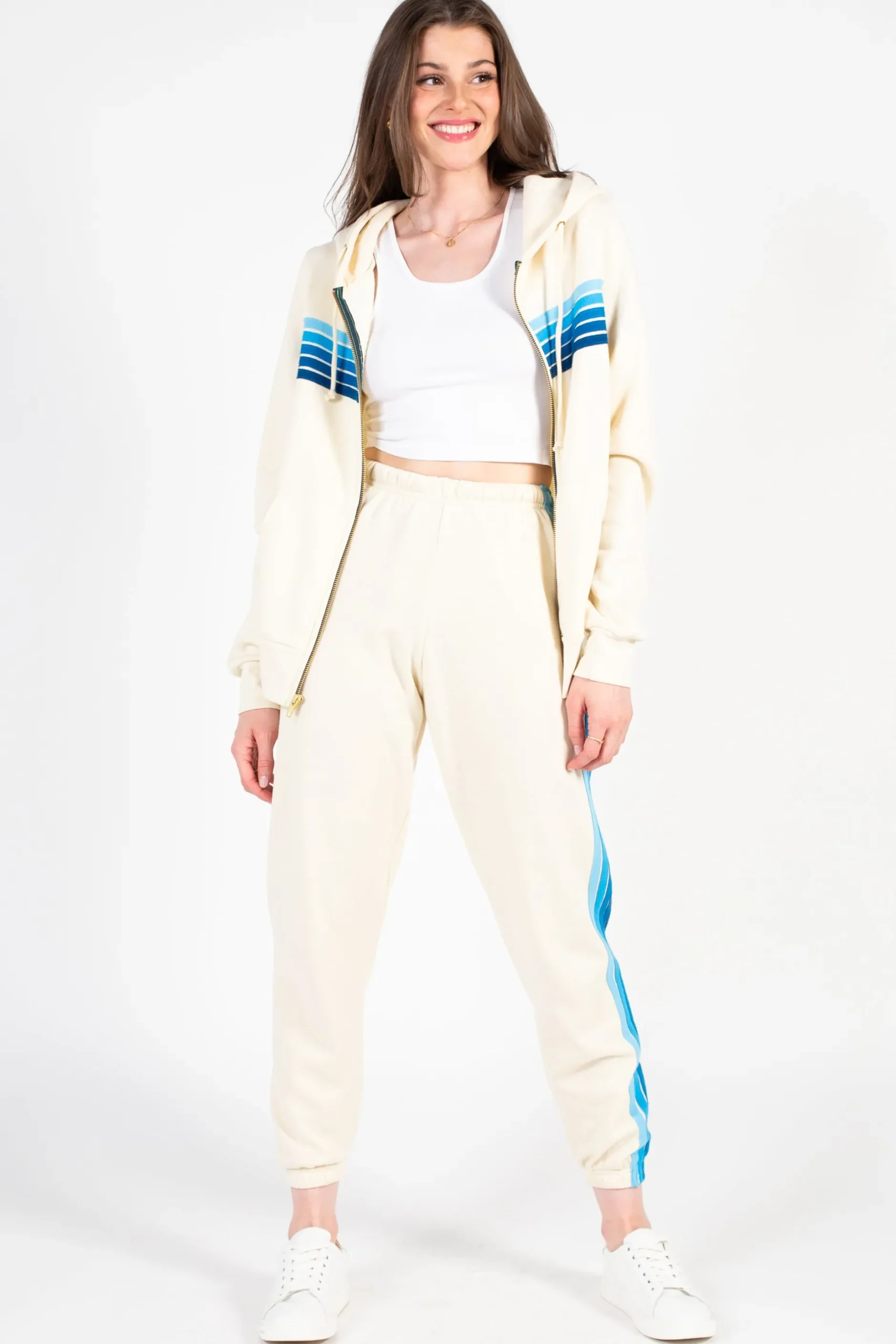 Aviator Nation 5 Stripe Sweatpants New