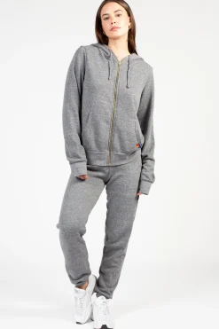 Aviator Nation Classic Bolt Hoodie HeatherGrey Best