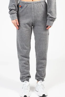 Aviator Nation Classic Bolt Sweatpants HeatherGrey Clearance