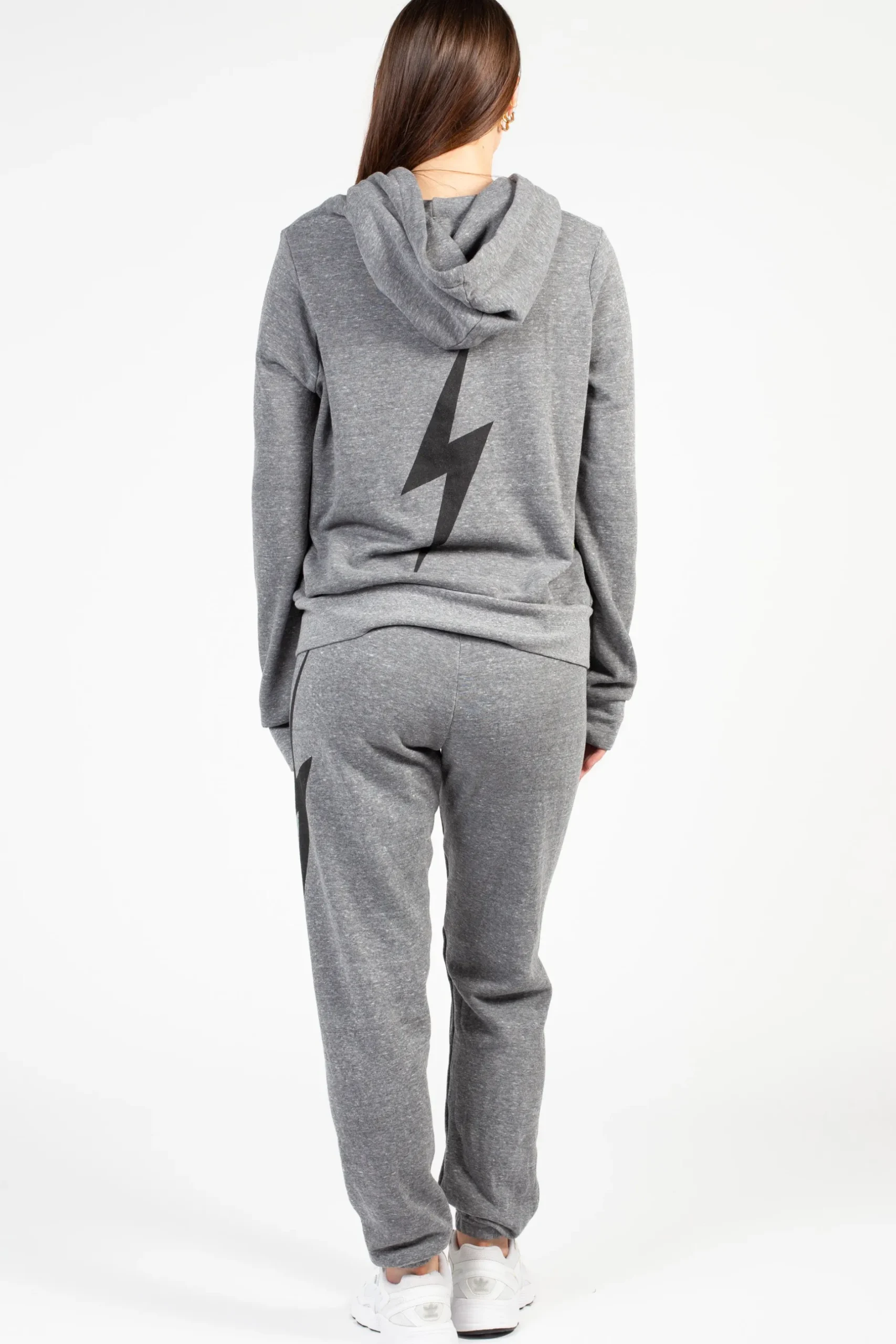 Aviator Nation Classic Bolt Hoodie HeatherGrey Best