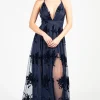 Luxell Brianna Floral Tulle Maxi Dress Sale
