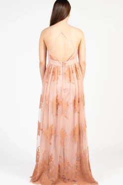 Luxell Brianna Floral Tulle Maxi Dress Sale