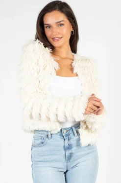 Fantastic Fawn Callie Shaggy Fringe Jacket Online