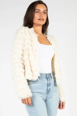 Fantastic Fawn Callie Shaggy Fringe Jacket Online