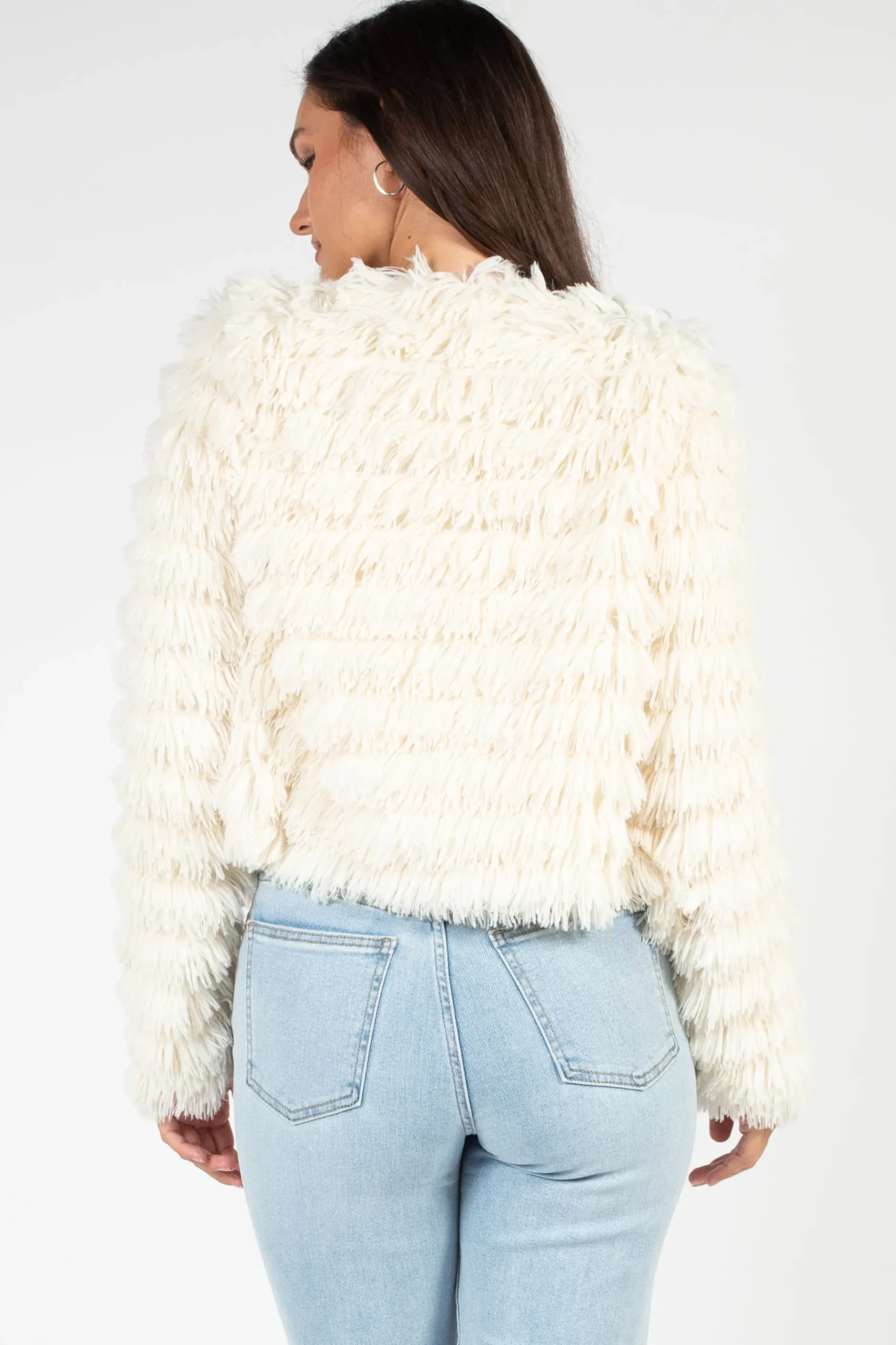 Fantastic Fawn Callie Shaggy Fringe Jacket Online