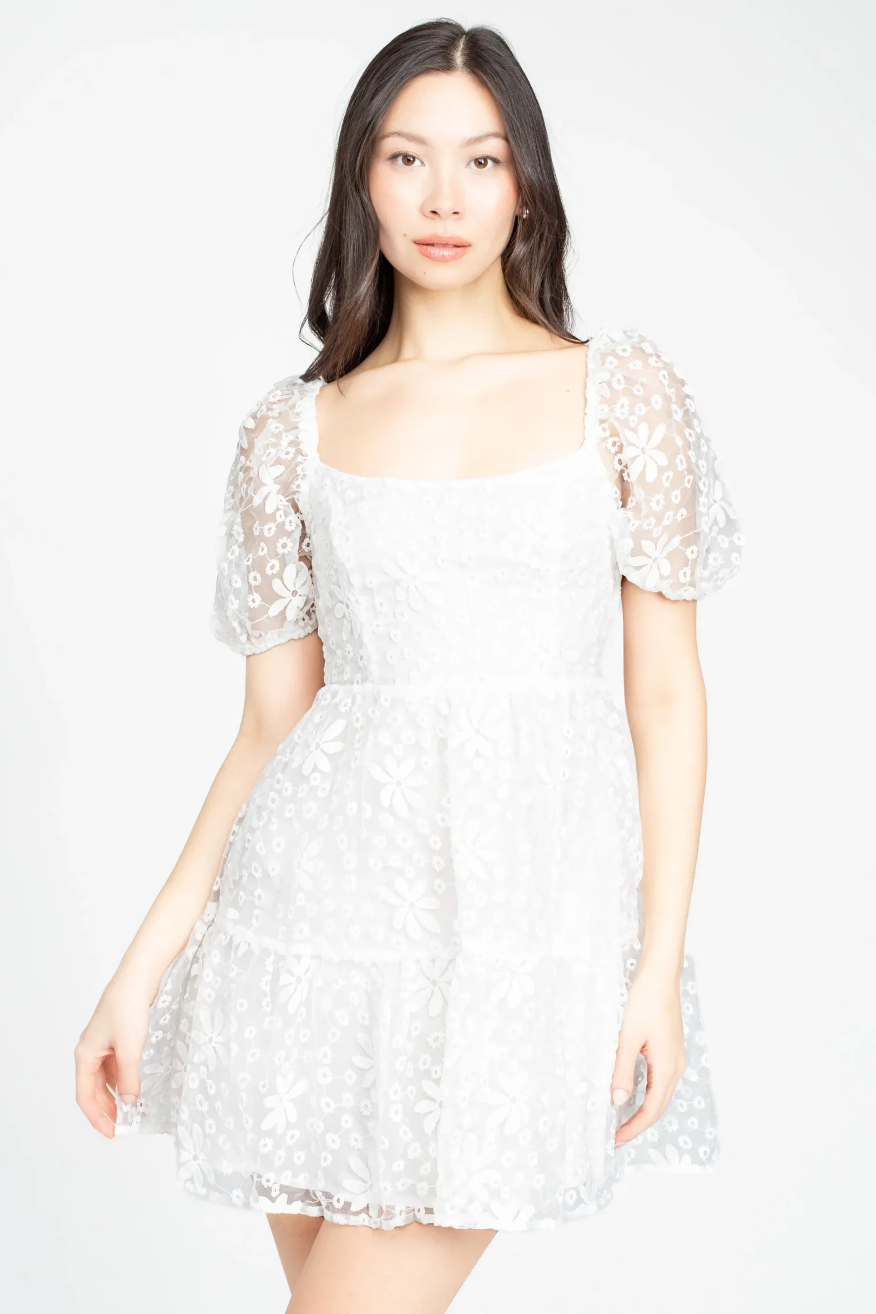Mustard Seed Carolina Floral Embroidered Mini Dress Online