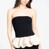 creamon Cecelia Bubble Hem Blouse Black Online