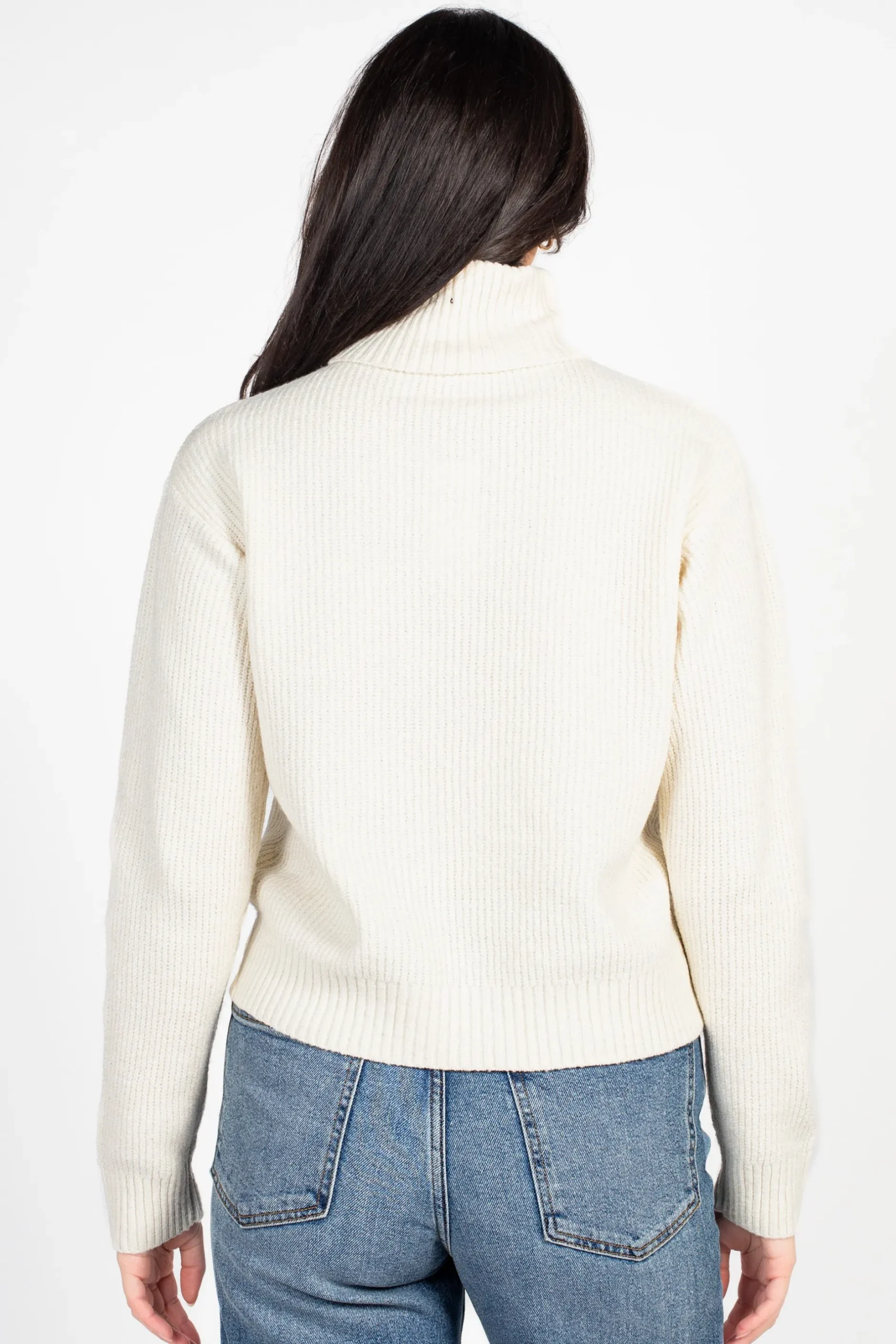 Double Zero Celina Ribbed Turtleneck Sweater Online