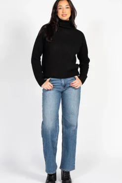 Double Zero Celina Ribbed Turtleneck Sweater Online