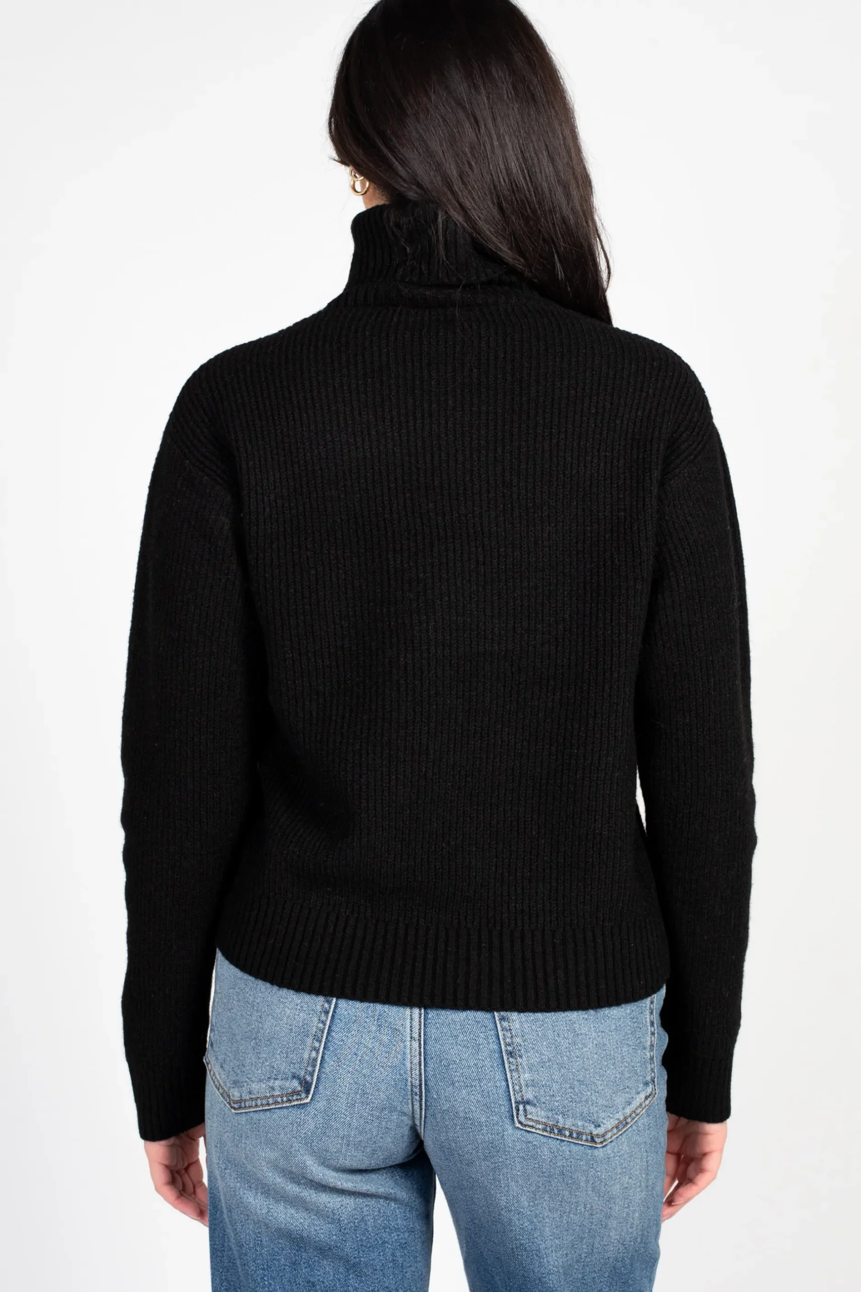 Double Zero Celina Ribbed Turtleneck Sweater Online