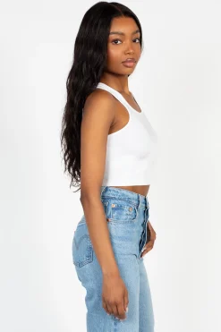 C'est Moi Bamboo Crop Tank Top Sale