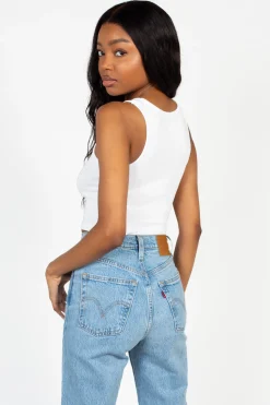 C'est Moi Bamboo Crop Tank Top Sale