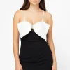 Hot u0026 Delicious Clara Bow Mini Dress Black Outlet