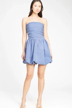 Illa Illa Clarissa Gingham Bubble Hem Mini Dress Discount