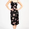 Inmod Clarisse Floral Midi Dress Black Discount