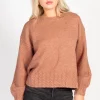 Papermoon Edith Open Bow Back Knit Sweater Mauve Online