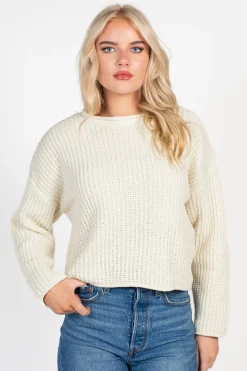 Double Zero Emara Textured Knit Sweater New