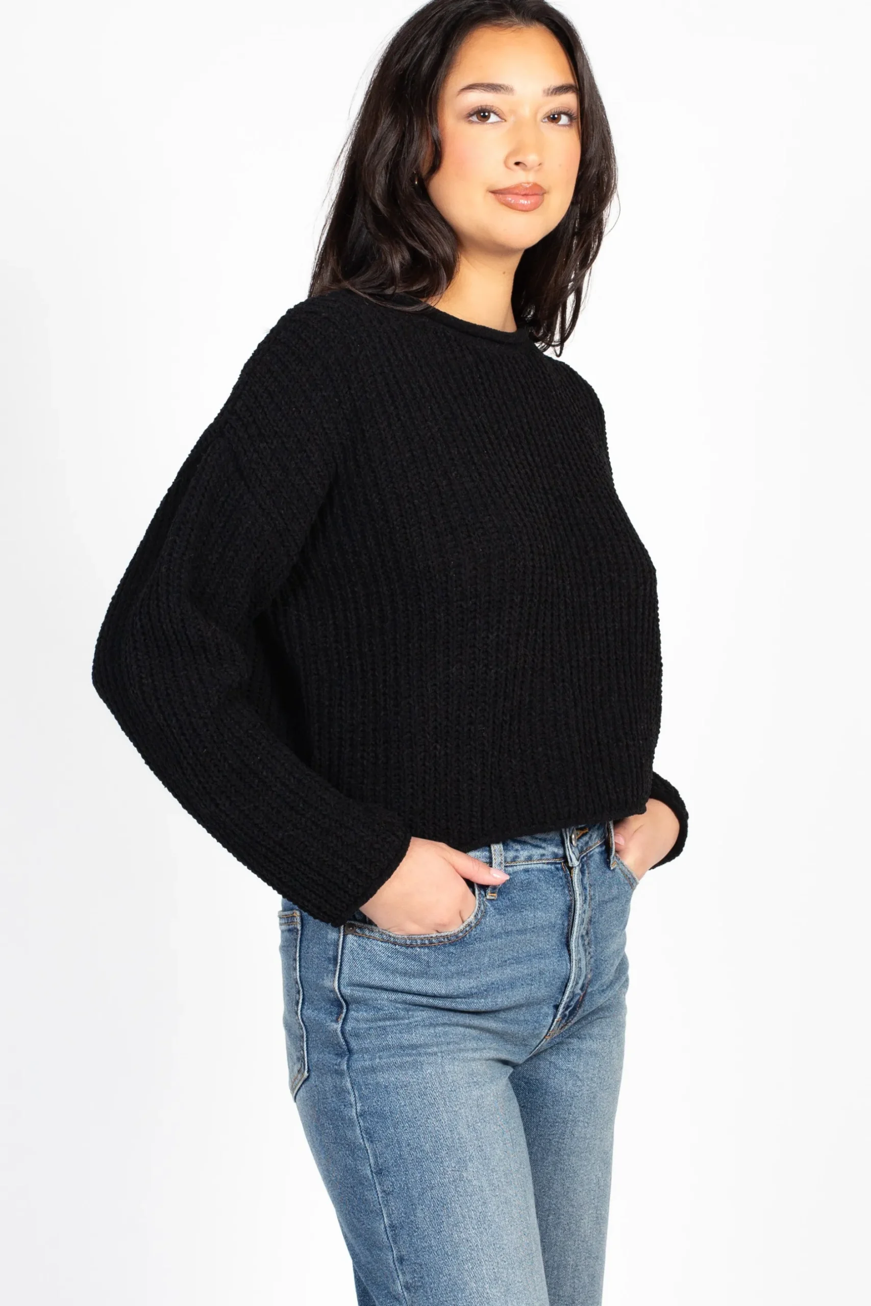 Double Zero Emara Textured Knit Sweater New