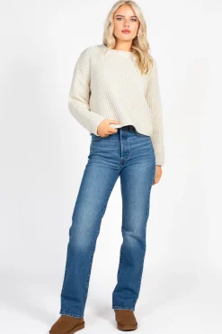 Double Zero Emara Textured Knit Sweater New