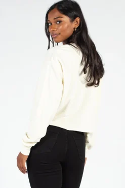 Double Zero Ember Raw Hem Sweatshirt Discount