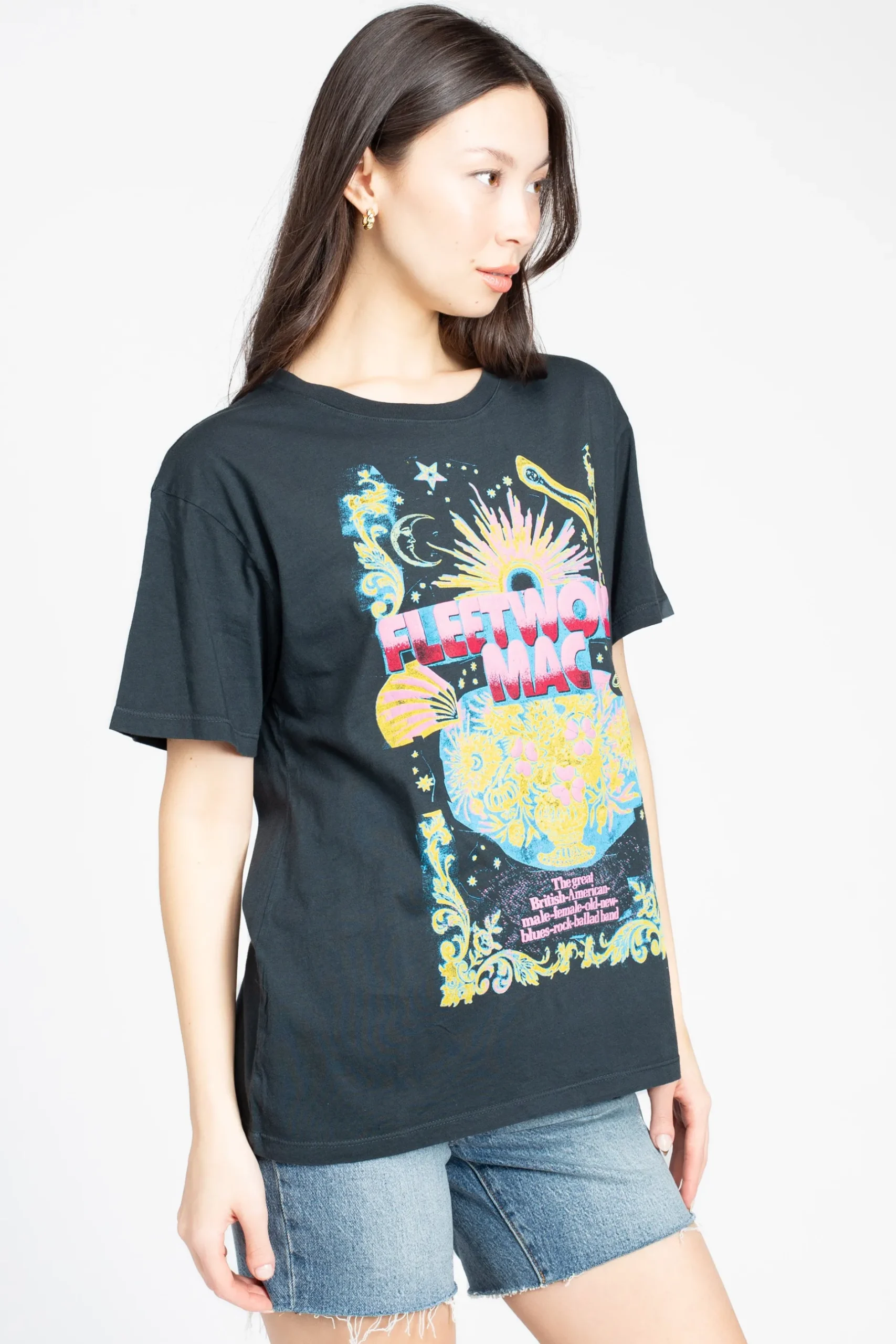 Daydreamer Fleetwood Mac Graphic Tee Black Fashion