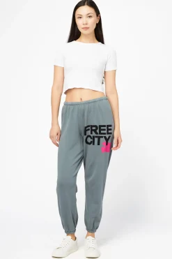 Free City FREECITY Large Logo Sweatpants Slate Sale
