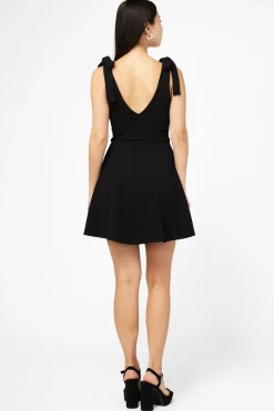 Blue Blush Gabriella Tie Shoulder Skater Mini Dress Discount