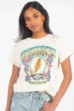 Daydreamer Grateful Dead Spring 1977 Tour Tee White Fashion