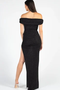 Lovely Day Greta Side Slit Maxi Gown New