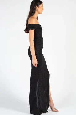 Lovely Day Greta Side Slit Maxi Gown New