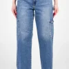 Just Black Denim Cargo Straight Leg Jeans MediumDenim Best