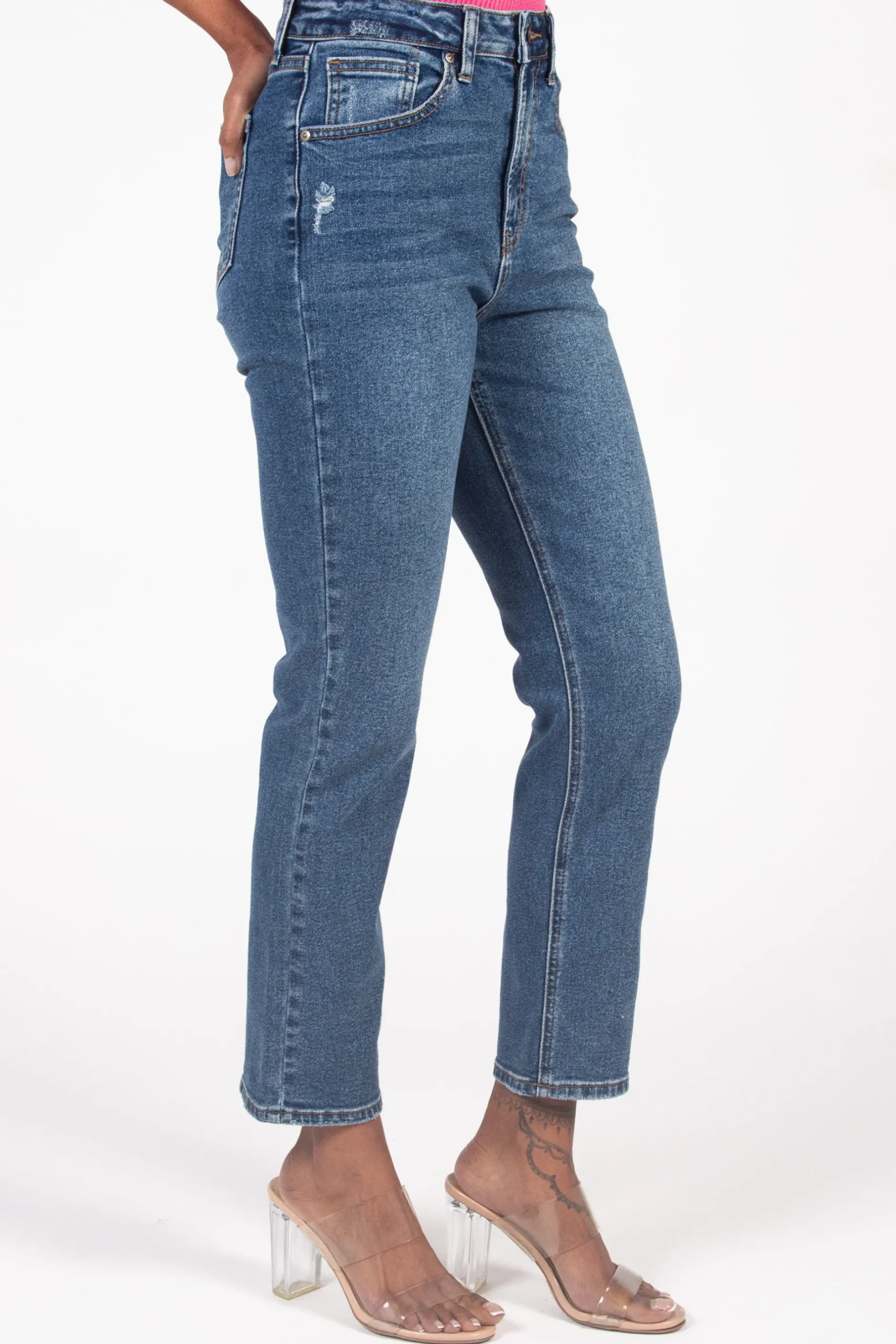 Just Black Denim Classic Slim Straight Jeans DarkDenim Sale