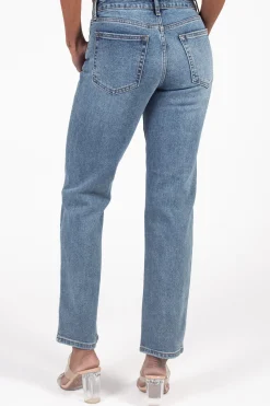 Just Black Denim Clean Stretch Straight Jeans Blue Fashion