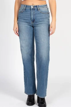Just Black Denim Full Length Straight Jeans MediumDenim Discount