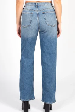 Just Black Denim Full Length Straight Jeans MediumDenim Discount
