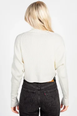 thinkable Laurel Turtleneck Cross Over Sweater Hot