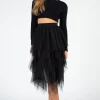 thinkable Laurent Crop Knit Sweater Hot